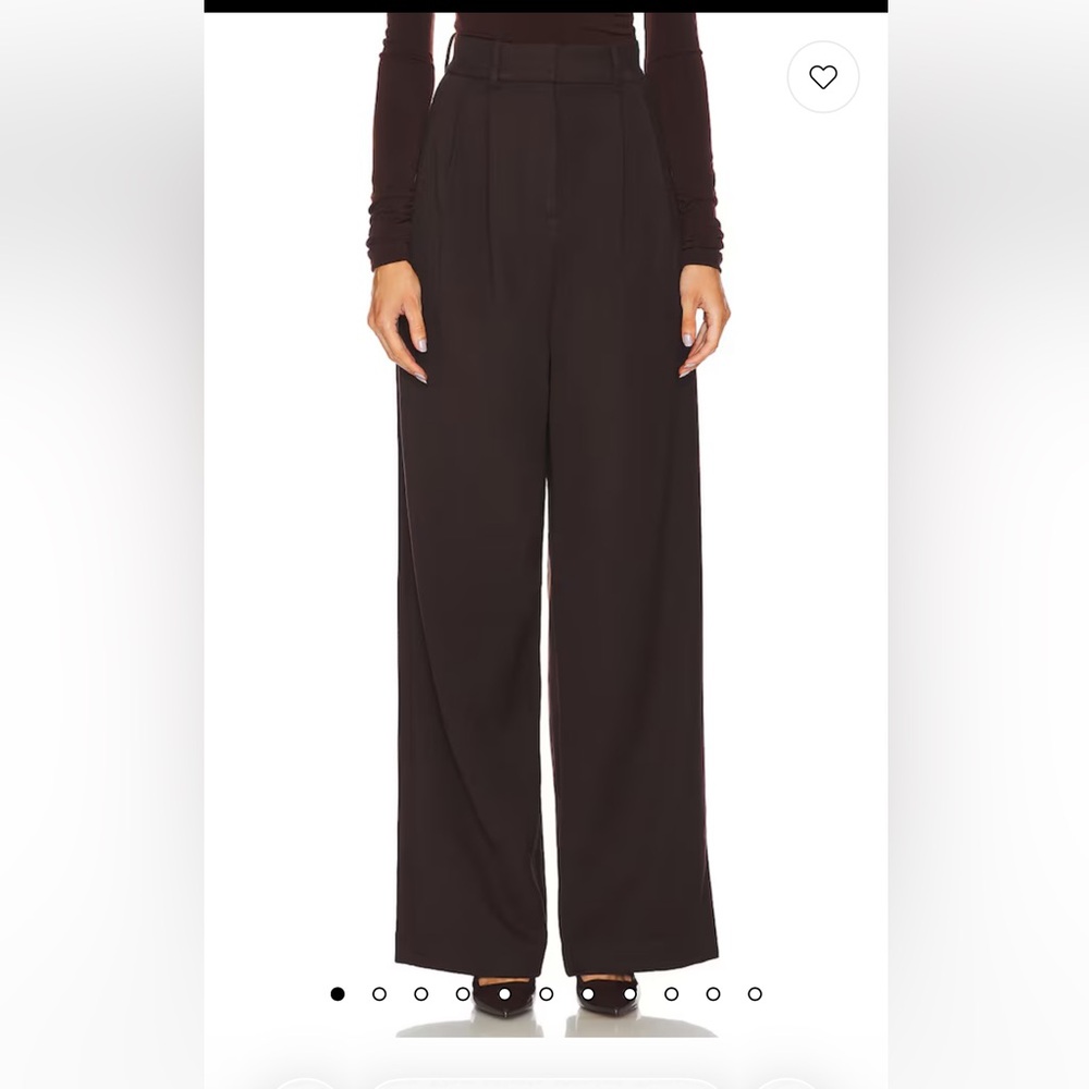 L’Academie The High Waist Trouser in Dark Brown